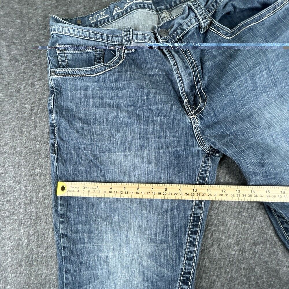 Axel Jeans TK Axel Mens 36x31 Actual Blue Athletic Fit Denim Straight Leg Faded - Picture 9 of 9